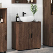 Badkamerkast 61x35x64 cm bruin eiken bewerkt hout