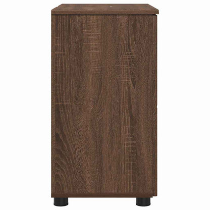 Badkamer Kast bruin eikenkleur 61 x 35 x 64 cm Bewerkt hout
