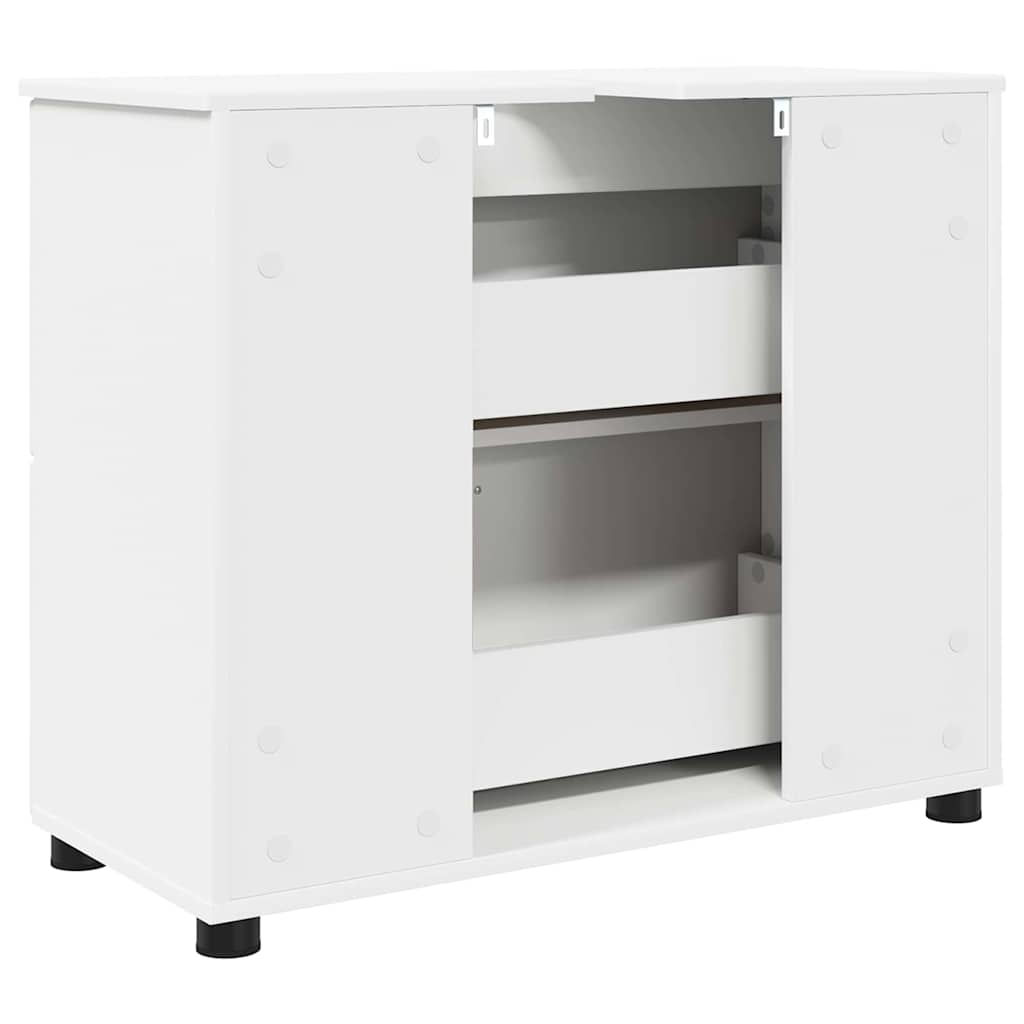 Badkamer Kast met lade Wit 76,5 x 35 x 64 cm Bewerkt hout