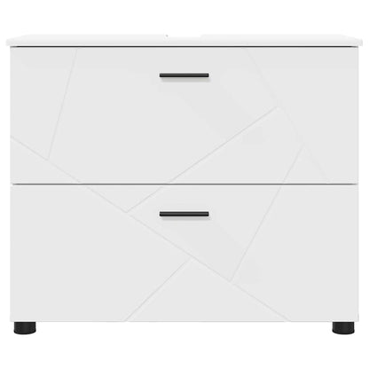 Badkamer Kast met lade Wit 76,5 x 35 x 64 cm Bewerkt hout