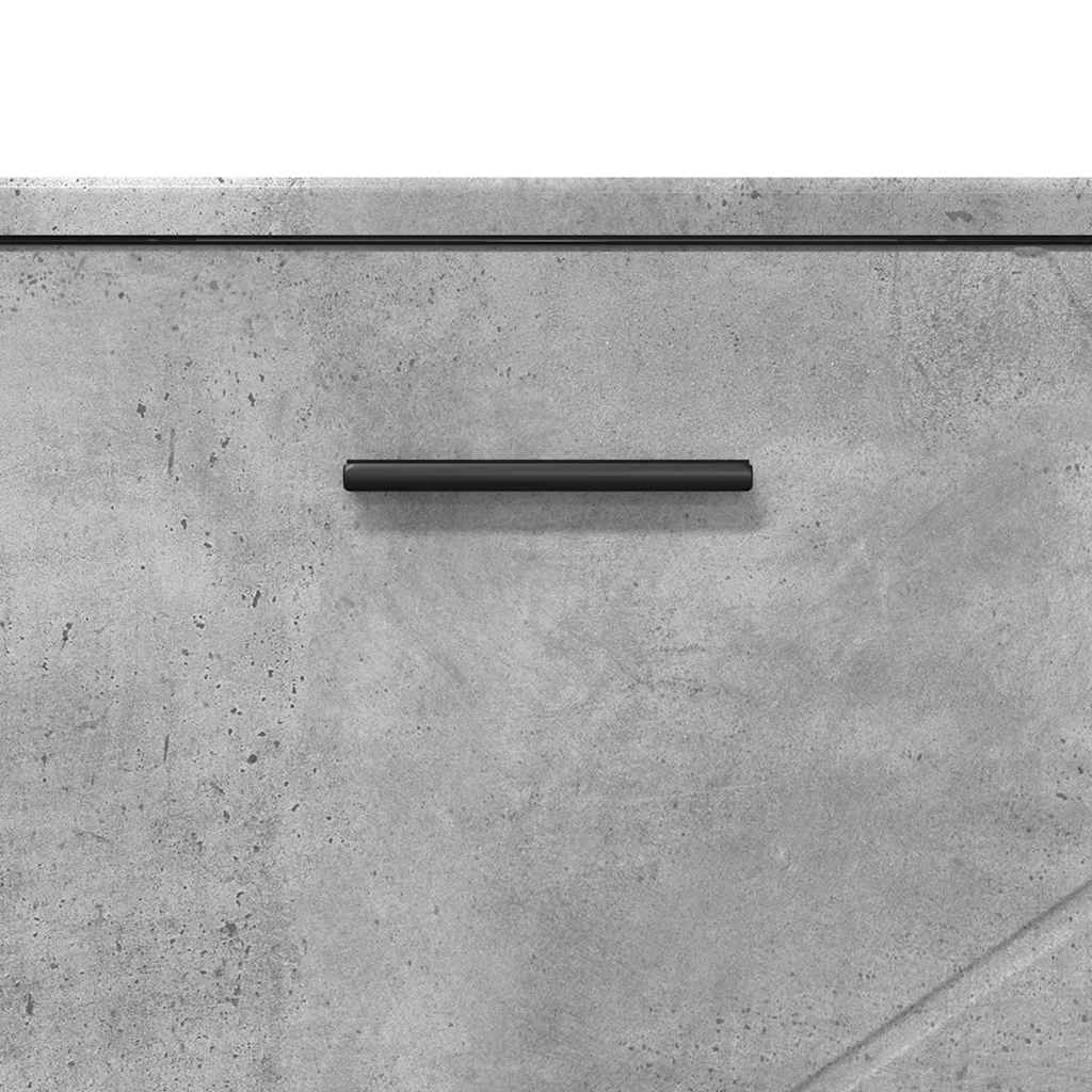Badkamer Kast Betongrijs 76,5 x 35 x 64 cm Bewerkt hout