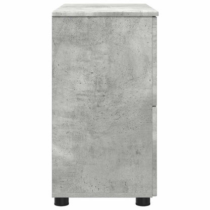 Badkamer Kast Betongrijs 76,5 x 35 x 64 cm Bewerkt hout