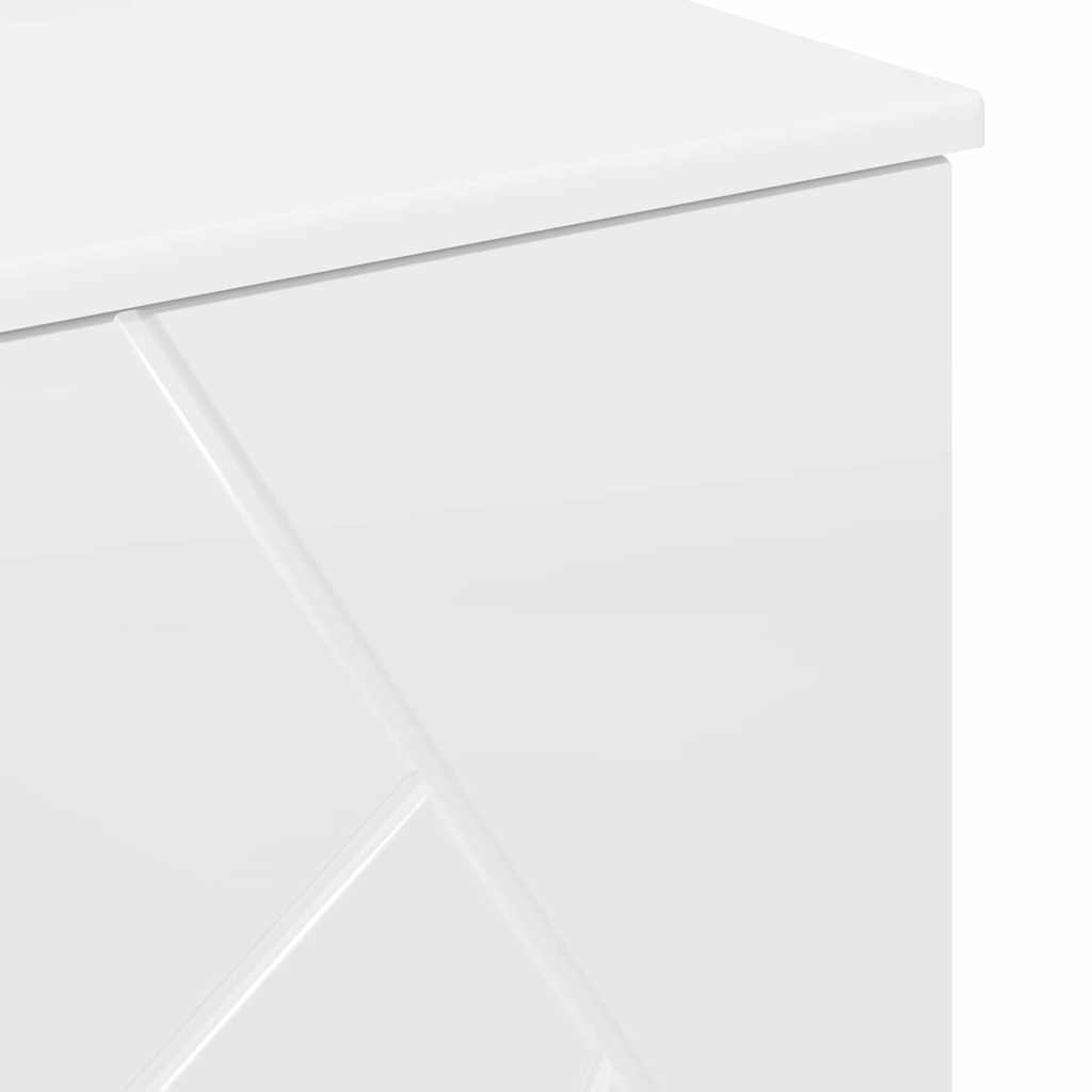 Badkamer Kast Met Lade Hoogglans Wit 76,5 X 35 X 64 Cm