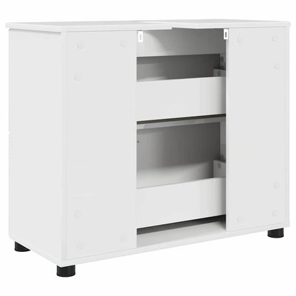 Badkamer Kast Met Lade Hoogglans Wit 76,5 X 35 X 64 Cm