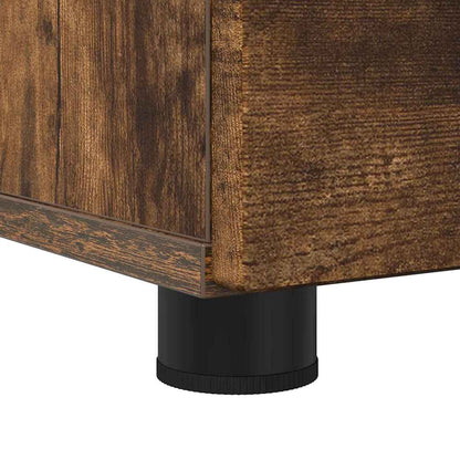Badkamer Kast Gerookt eiken 76,5 x 35 x 64 cm Bewerkt hout
