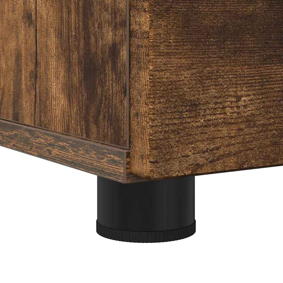 Badkamer Kast Gerookt eiken 76,5 x 35 x 64 cm Bewerkt hout