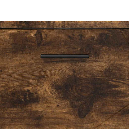 Badkamer Kast Gerookt eiken 76,5 x 35 x 64 cm Bewerkt hout