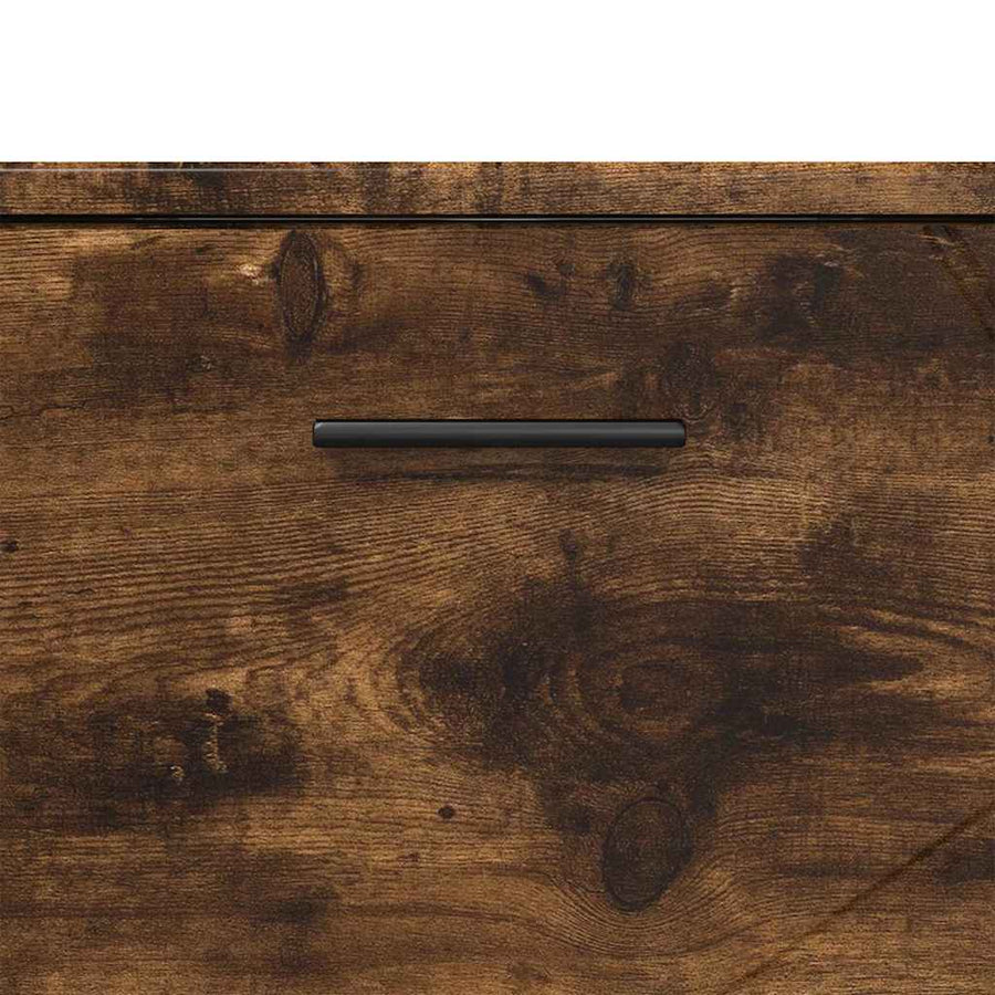 Badkamer Kast Gerookt eiken 76,5 x 35 x 64 cm Bewerkt hout