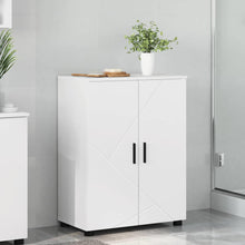 Badkamer Kast met plank Wit 60 x 35 x 80 cm Bewerkt hout