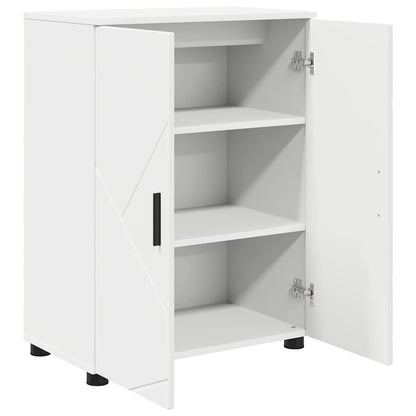 Badkamer Kast met plank Wit 60 x 35 x 80 cm Bewerkt hout