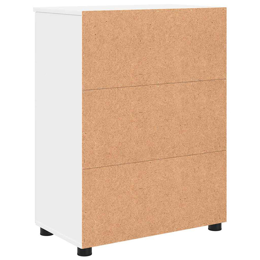 Badkamer Kast met plank Wit 60 x 35 x 80 cm Bewerkt hout