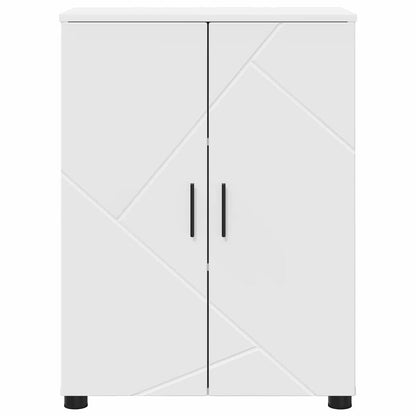 Badkamer Kast met plank Wit 60 x 35 x 80 cm Bewerkt hout