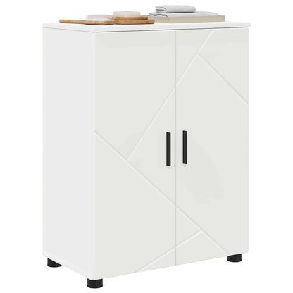 Badkamer Kast met plank Wit 60 x 35 x 80 cm Bewerkt hout