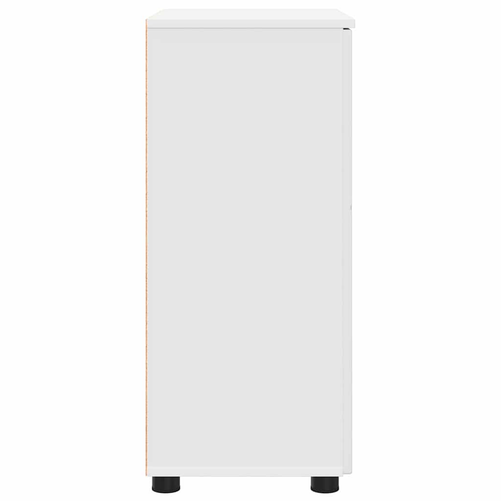 Badkamer Kast met plank Wit 60 x 35 x 80 cm Bewerkt hout