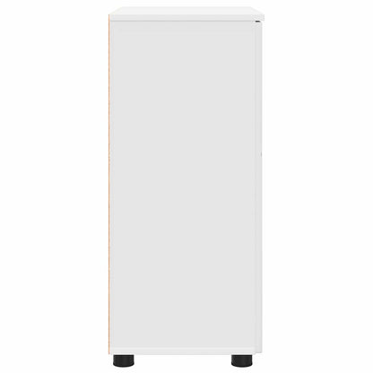 Badkamer Kast met plank Wit 60 x 35 x 80 cm Bewerkt hout