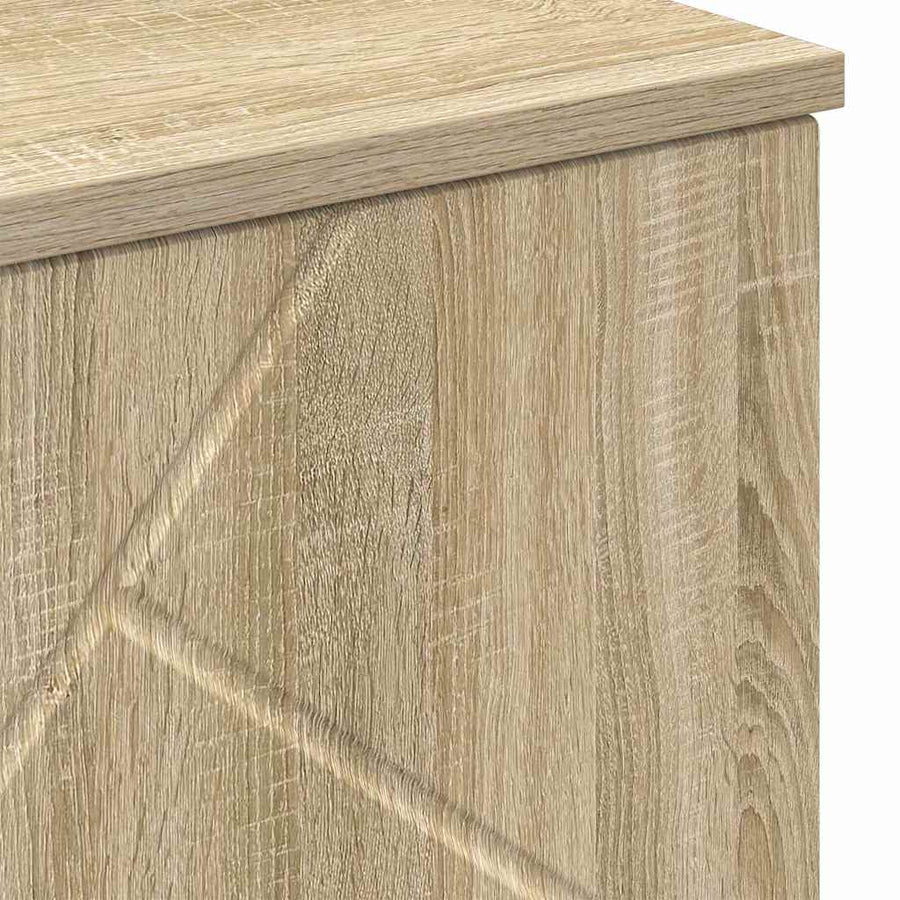 Badkamer Kast Sonoma Eiken 60 x 35 x 80 cm Bewerkt hout, Metaal