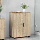 Badkamer Kast Sonoma Eiken 60 x 35 x 80 cm Bewerkt hout, Metaal