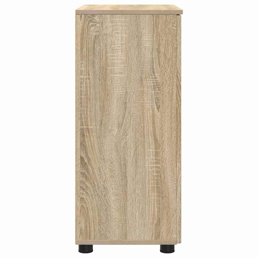Badkamer Kast Sonoma Eiken 60 x 35 x 80 cm Bewerkt hout, Metaal