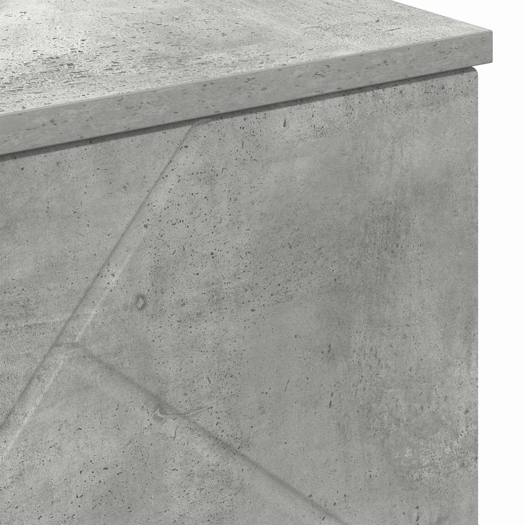 Badkamer Kast met plank Betongrijs 60 x 35 x 80 cm Bewerkt hout