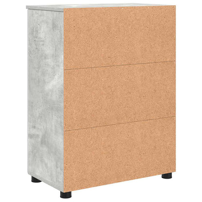 Badkamer Kast met plank Betongrijs 60 x 35 x 80 cm Bewerkt hout