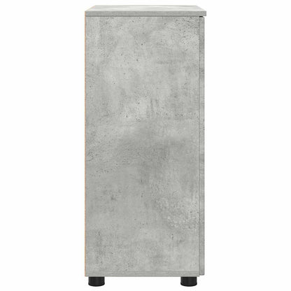 Badkamer Kast met plank Betongrijs 60 x 35 x 80 cm Bewerkt hout