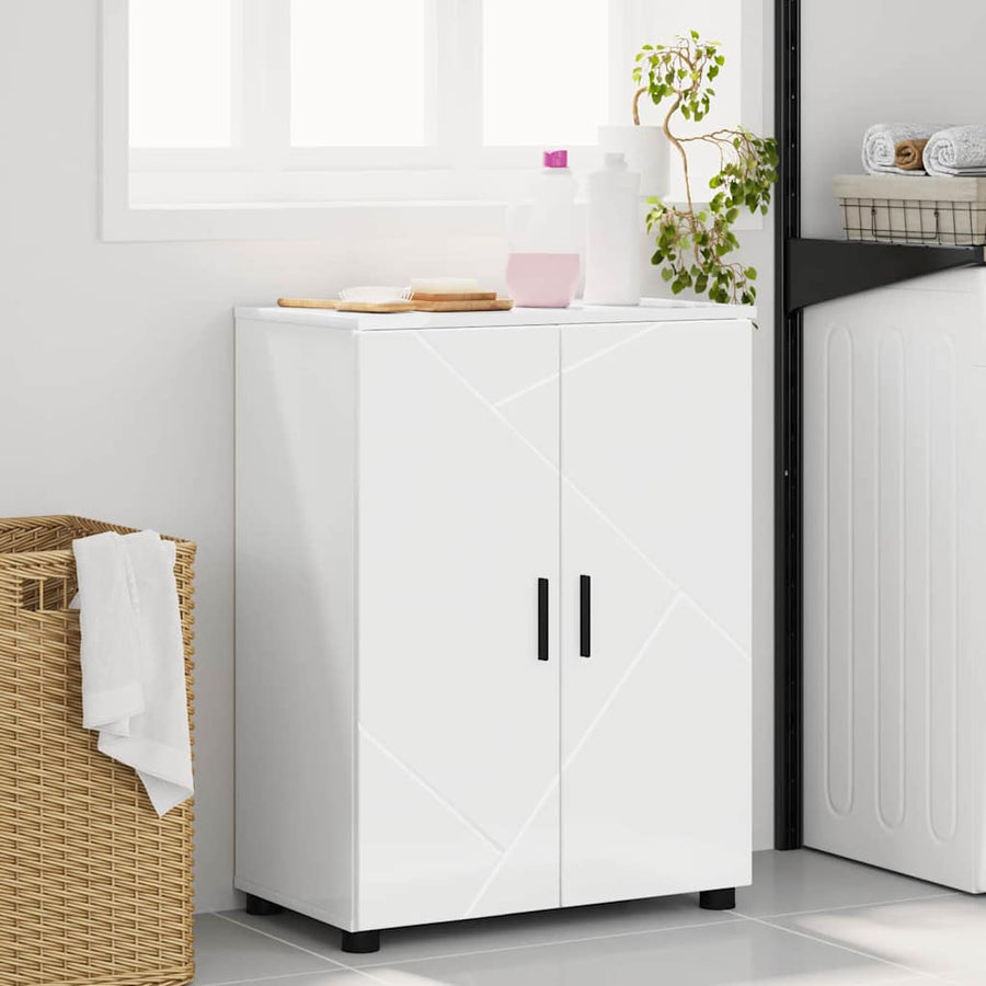 Badkamer Kast Met Opslag Hoogglans Wit 60 X 35 X 80 Cm