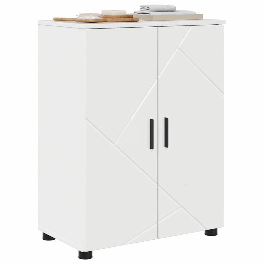 Badkamer Kast Met Opslag Hoogglans Wit 60 X 35 X 80 Cm