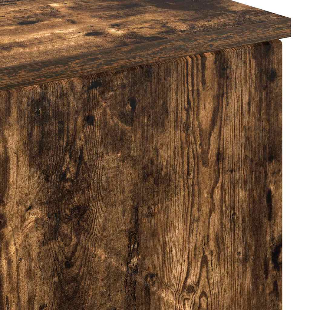 Badkamer Kast Gerookt eiken 60 x 35 x 80 cm Bewerkt hout