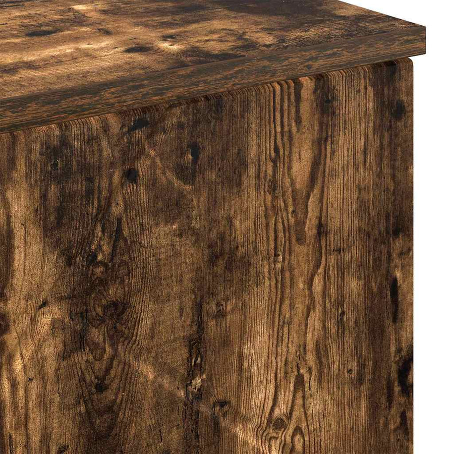 Badkamer Kast Gerookt eiken 60 x 35 x 80 cm Bewerkt hout