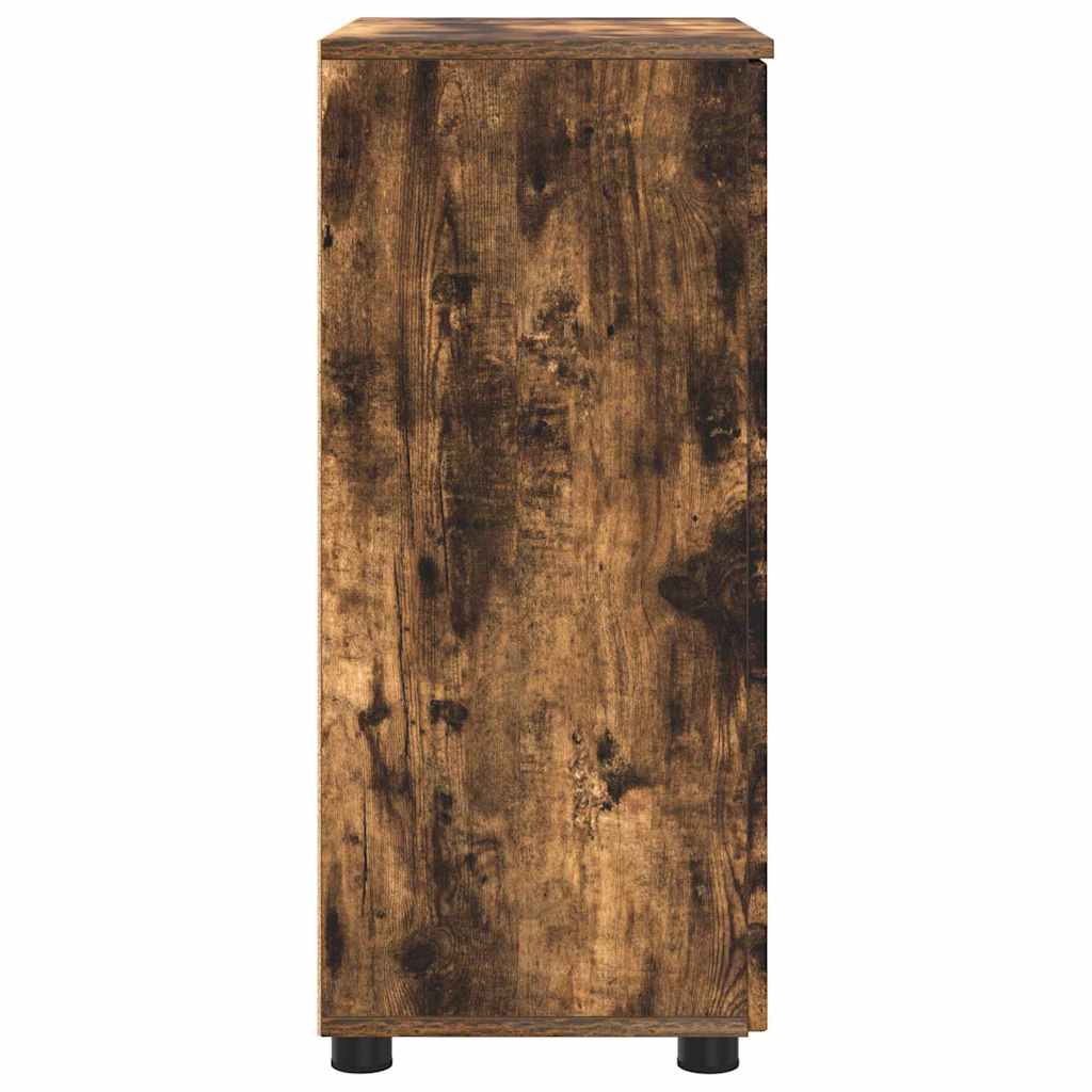Badkamer Kast Gerookt eiken 60 x 35 x 80 cm Bewerkt hout