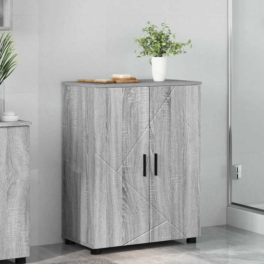 Badkamer Kast Grijs sonoma 60 x 35 x 80 cm Bewerkt hout