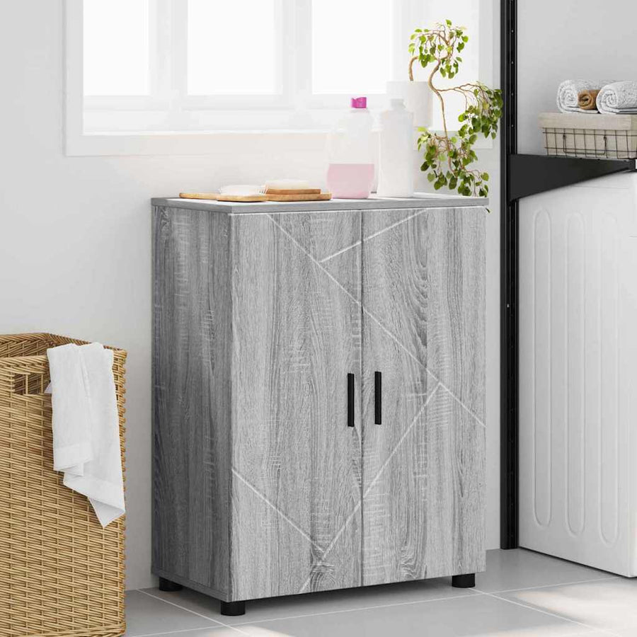 Badkamer Kast Grijs sonoma 60 x 35 x 80 cm Bewerkt hout