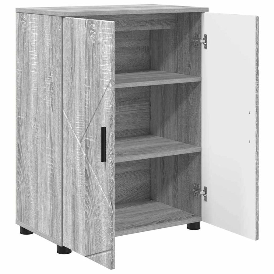 Badkamer Kast Grijs sonoma 60 x 35 x 80 cm Bewerkt hout