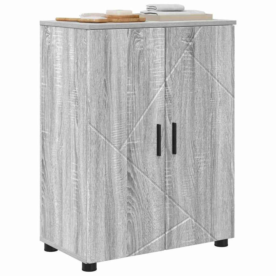 Badkamer Kast Grijs sonoma 60 x 35 x 80 cm Bewerkt hout