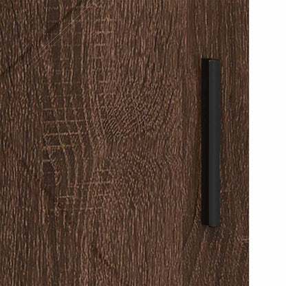 Badkamer Kast Bruin Eiken 60 x 35 x 80 cm Bewerkt hout & Metaal