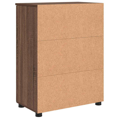 Badkamer Kast Bruin Eiken 60 x 35 x 80 cm Bewerkt hout & Metaal
