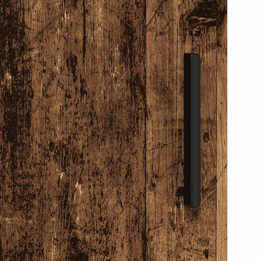 Badkamer Kast met plank Oud hout 60 x 35 x 80 cm Bewerkt hout