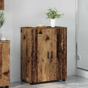 Badkamerkast 60x35x80 cm bewerkt hout metaal