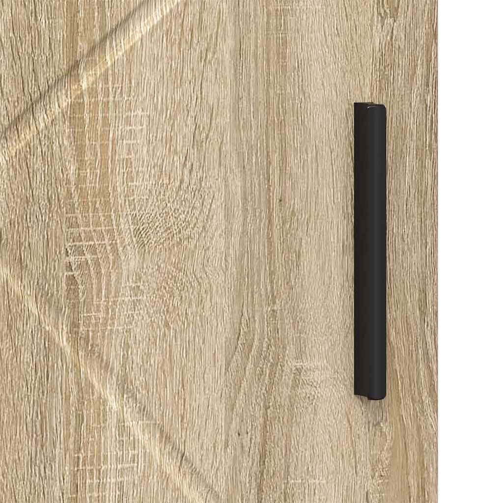 Badkamer Kast Sonoma eiken 30 x 35 x 95 cm Bewerkt hout