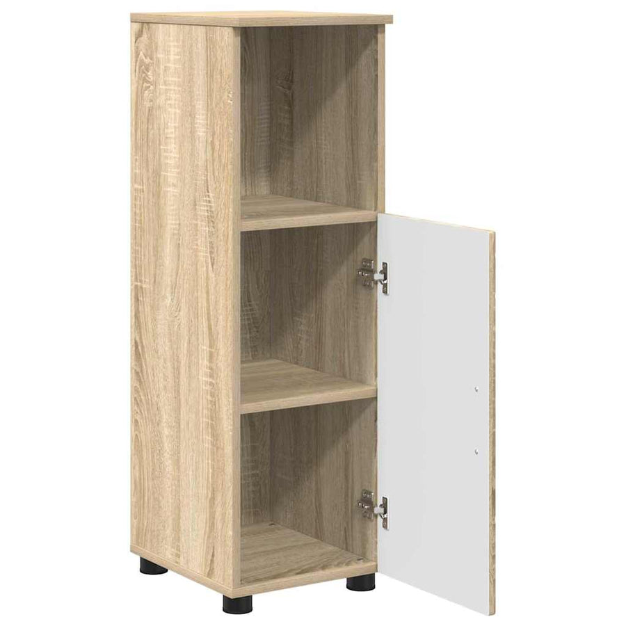 Badkamer Kast Sonoma eiken 30 x 35 x 95 cm Bewerkt hout