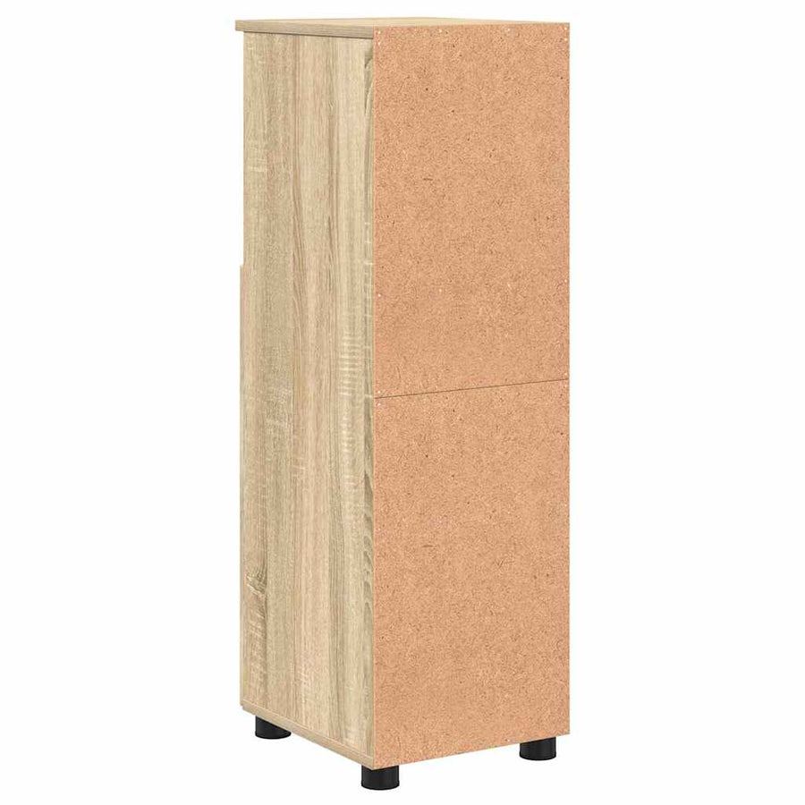 Badkamer Kast Sonoma eiken 30 x 35 x 95 cm Bewerkt hout