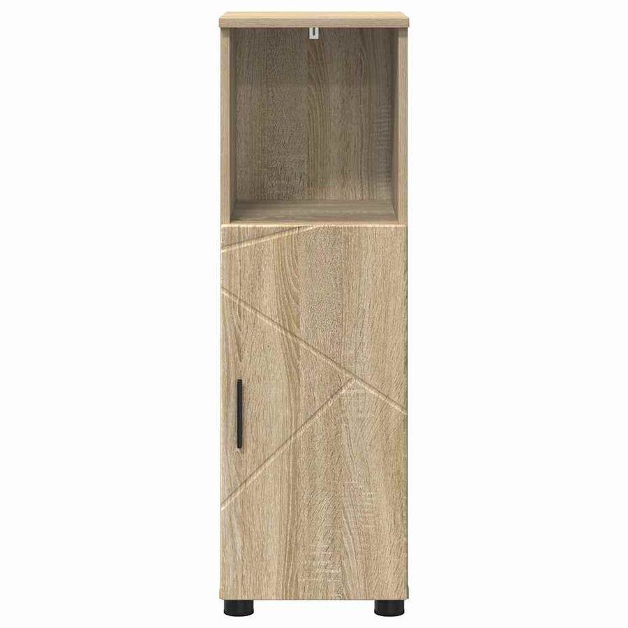 Badkamer Kast Sonoma eiken 30 x 35 x 95 cm Bewerkt hout
