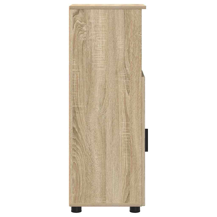 Badkamer Kast Sonoma eiken 30 x 35 x 95 cm Bewerkt hout