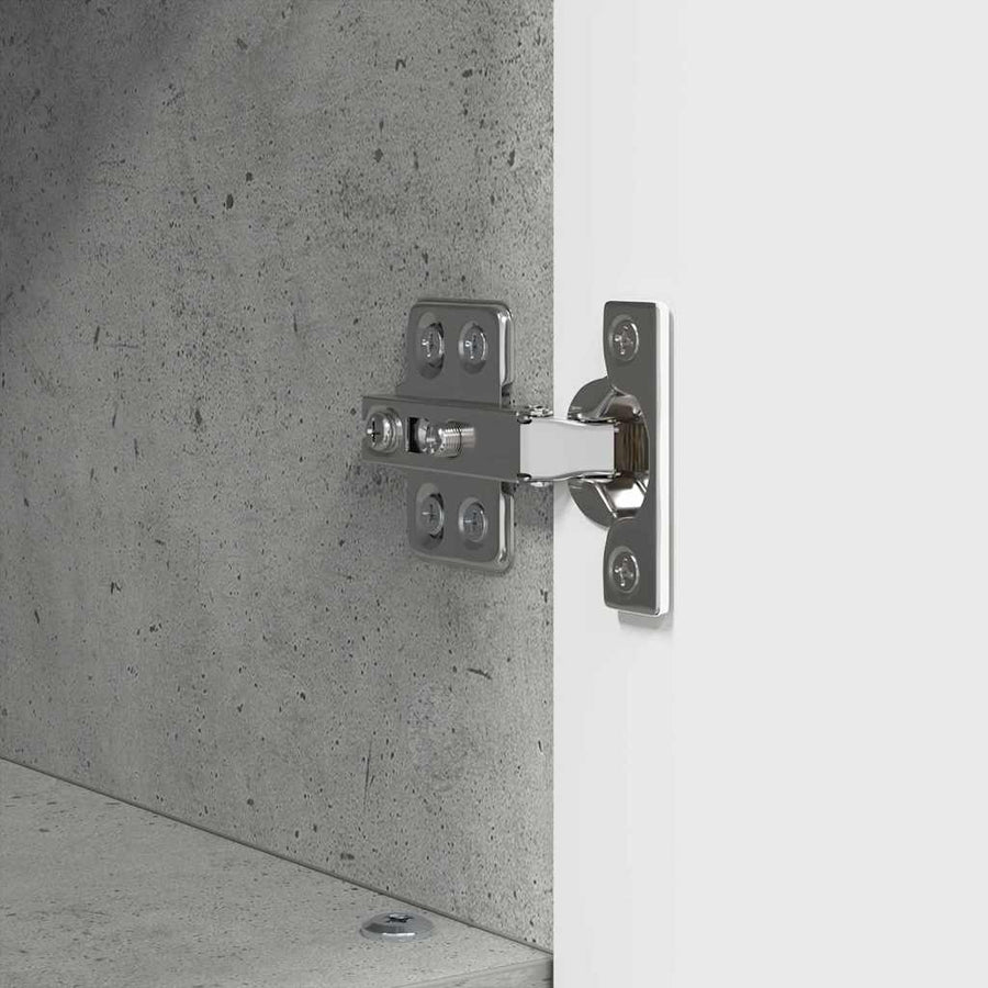 Badkamer Kast met plank Betongrijs 30 x 35 x 95 cm Bewerkt hout