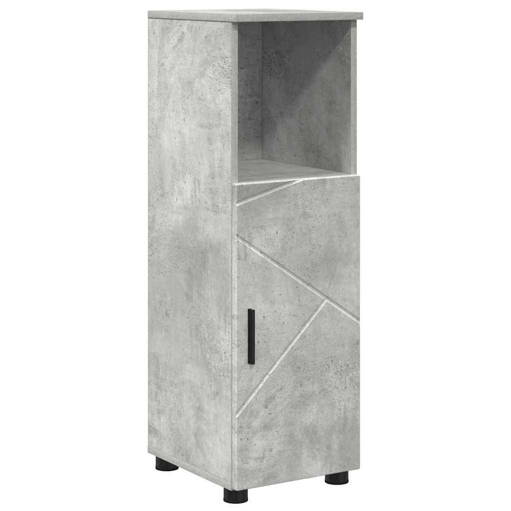 Badkamer Kast met plank Betongrijs 30 x 35 x 95 cm Bewerkt hout