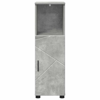 Badkamer Kast met plank Betongrijs 30 x 35 x 95 cm Bewerkt hout