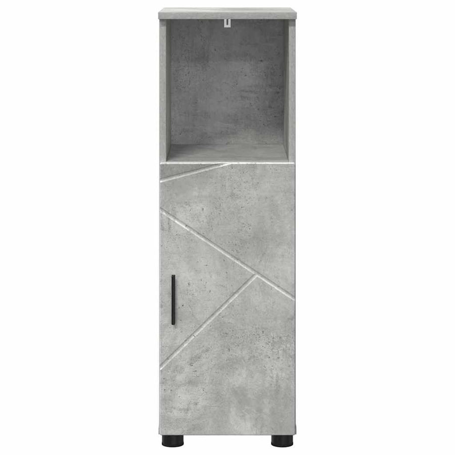 Badkamer Kast met plank Betongrijs 30 x 35 x 95 cm Bewerkt hout