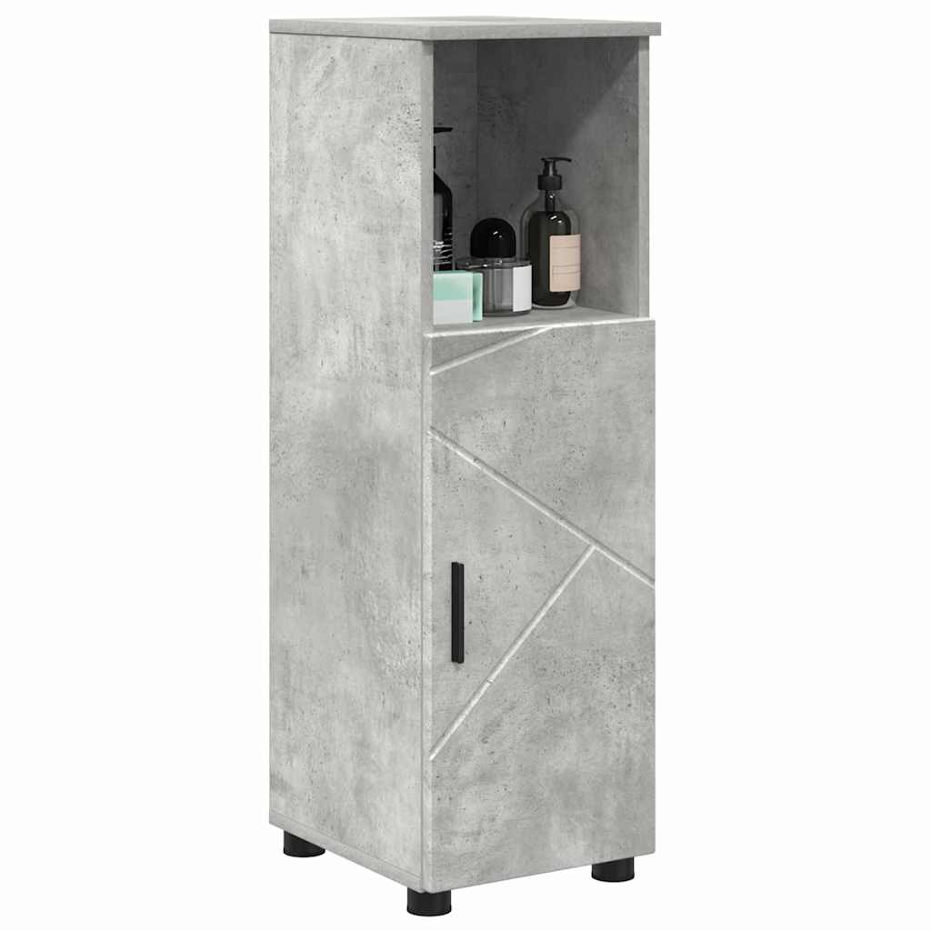 Badkamer Kast met plank Betongrijs 30 x 35 x 95 cm Bewerkt hout