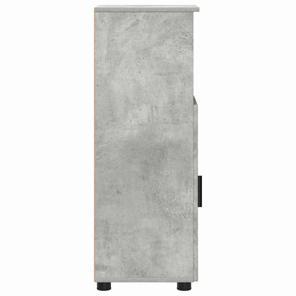 Badkamer Kast met plank Betongrijs 30 x 35 x 95 cm Bewerkt hout
