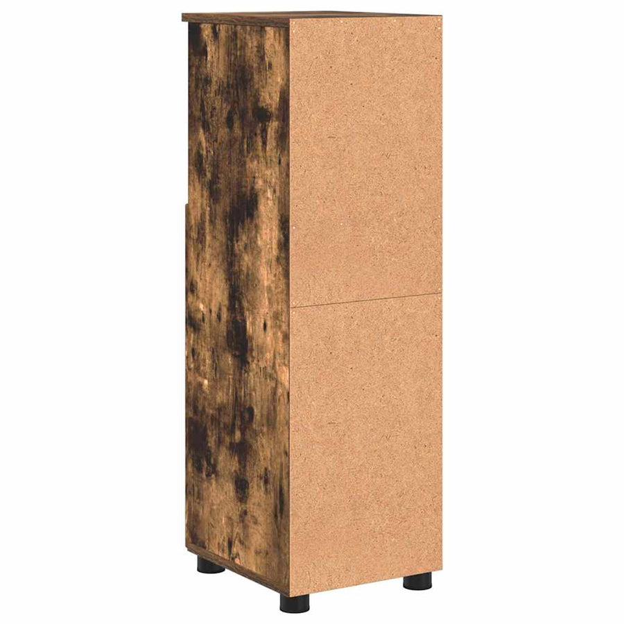 Badkamer Kast Gerookt eiken 30 x 35 x 95 cm Bewerkt hout